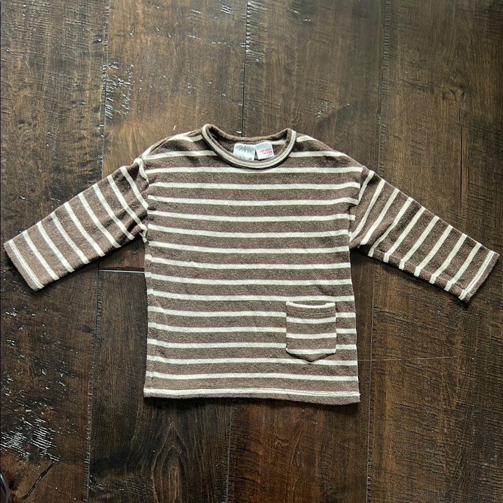 Striped Brown Kids Shirt